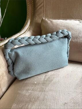 ASOS Glamorous Denim Braided Handle Shoulder Bag Y2K Style